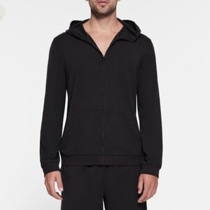 Skims Mens Jersey Louge Soft Zip Up Hoodie
